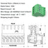 5Set 4-Pin 125V 4A 2.54mm PCB Mount Screw Terminal Block Connector for 26-18AWG Cable