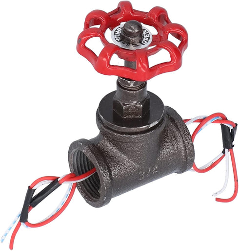 Retro Industrial 3/4in Stop Valve Rotating Light Switch, Unique Design for Table Pipe Lamp, Steampunk