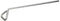 Heathrow Scientific HS86655 Stainless Steel Large Bacterial Cell Spreader, 33mm Bar Width, 8" Handle Length,