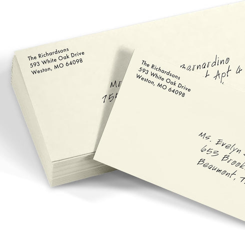 LUXPaper #9 Slimline Invitation Envelopes, 3 7/8" x 8 7/8", Natural, 70lb Text, 50 Qty