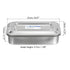 PATIKIL Stainless Steel Tray with Lid, 21x12cm Rectangular Lab Instrument Organizer Tool