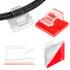 WDBmla 63pcs Clear Cable Management,Adhesive Cable Clips,Cord Organizer Inner Diameter 032" X0.2",Cord Clips