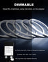 33Ft 1200 Dimmable, 24V echosari Neon Rope Lights, LED Strip Lights with Timer Flexible Outdoor Neon Strip Light