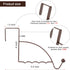 4 Pieces Over The Door Hooks Hanger Multi Hanging Storage Organizers for Coats Clothes Hoodies Hats Scarves Purses Keys