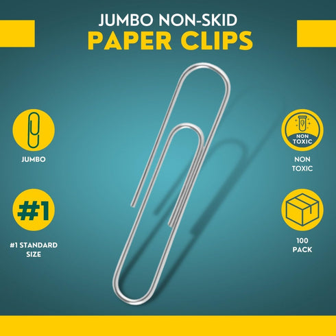 Paper Clips, Silver Paper Clips, 1 200 Pack