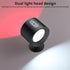 1PC 9 3 Dimming Battery Operated Wall Mounted Light with Remote, Colors RGB Rechargeable Ambient Sconce, Color