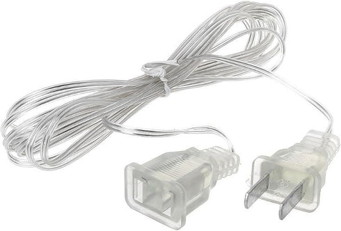 Calsgkspray White String Extension Lights Transparent Cable Extension Cord Plug Lamp Extension Cord