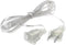 Calsgkspray White String Extension Lights Transparent Cable Extension Cord Plug Lamp Extension Cord
