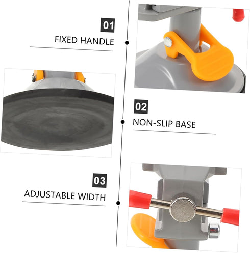 POPETPOP Professional Rotating Clamp Table Vise Durable Vise for Woodworking Metalworking and Repair Compact