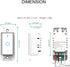 Smart Light Switch, WiFi Touch Wall Switch 1 Gang, Compatible with Alexa Google Home