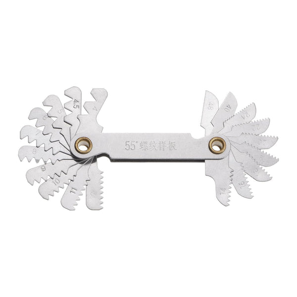HARFINGTON British Whitworth Screw Thread Pitch Gauge Tool, Caliper for Industrial Measurement