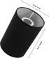 E27 Round Lamp Shade for Table and Floor Lamps, Socket Compatible, Black Decorative Lampshade Cover, Modern Small Size