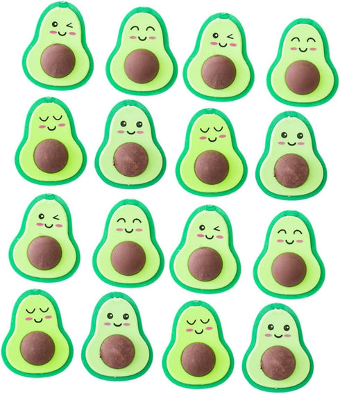 Ciieeo 108 Pcs Adorable Avocado Erasers - Cartoon Rubber Kids Erasers for Toddlers, Basket Stuffer