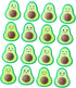 Ciieeo 108 Pcs Adorable Avocado Erasers - Cartoon Rubber Kids Erasers for Toddlers, Basket Stuffer