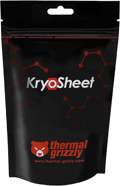 Thermal Grizzly KryoSheet - Graphene Thermal Pad, Highest Thermal Conductivity, Alternative for Thermal Paste