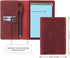 Leather Journal Cover for 3.5" x 5.5" Pocket Notebook with Pen Loop, Compatible with Rocketbook Mini - Wine