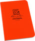 rite in the rain Weatherproof Pocket Notebook, 3.5" x 5", Orange Cover, Universal Pattern (No. OR54)