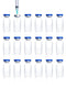 otwooi 3ml Sealed Empty Vials for Injection - Transparent Glass Vials with Self-Healing Injection Port, 50pcs