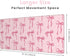 Wirfray 31.5 11.8in Pink Mouse Pad, Large Pink Desk Mat Bows Computer Mat, Gaming Keyboard and Mouse Pad Non-Slip