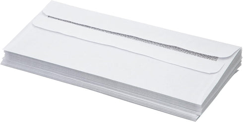 LUXPaper #10 Business Envelopes | 4 1/8" x 9 1/2" | Security Tint | White | 50 Qty | 24lb. Text