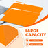 PANDRI File Folder, 120 Pack, 1/3 Cut Tab, Letter Size, Filing Folder for Office School Business, Orange
