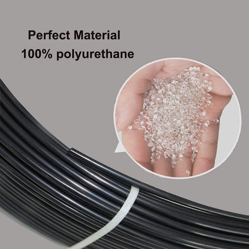 50 FT Pneumatic Air Line, 1/4 OD Nylon Tubing, 1/4 Inch Air Brake Tubing for Fluid Transfer