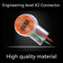 SINCODA UY Wire to Wire Connector K2 - 100PCS Waterproof Gel-Filled Orange Clear Button Telephone Wire Connectors UY2