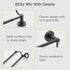 16-26 Inches SUS304 BESy Adjustable Double Bath Towel Bar for Bathroom Stainless Steel Towel Holder, Hotel Style Wall