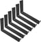 Shelf Brackets 5.5 x 4 Inch, Heavy Duty Black Metal Floating Shelf