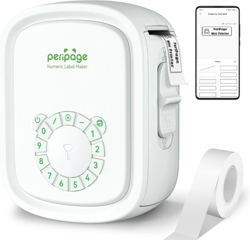 Portable Label Maker Machine P10Pro - Wireless Bluetooth Label Printer with Tape Included, Easy to Use for Home