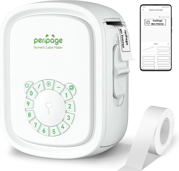Portable Label Maker Machine P10Pro - Wireless Bluetooth Label Printer with Tape Included, Easy to Use for Home