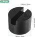 M METERXITY 2-Pack 2 Inch Pinch Floor Jack Rubber Pad, Dia Universal Rail Weld Stand Jack Round Pad Adapter for Change