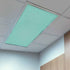 Home L6 2 Pack 4x2 Fluorescent Light Covers for Ceiling Lights Teal Green Linen Texture Magnetic Light Filters ft