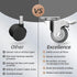 2 Inch Caster Wheels Set of 4 Heavy Duty - CLOATFET Locking Swivel Casters with Brake, Non Marking Grey TPR