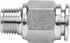 Push to Connect Fitting - 304 Stainless Steel Male Straight 5/16" Tube OD x 1/8" NPT Thread Pneumatic Fitting (Pack of