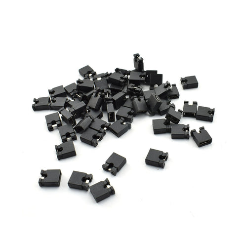ZYAMY 30pcs Black Jumper Caps 2.54mm Standard Circuit Board Shunts Short Circuit Connection Pin Blocks