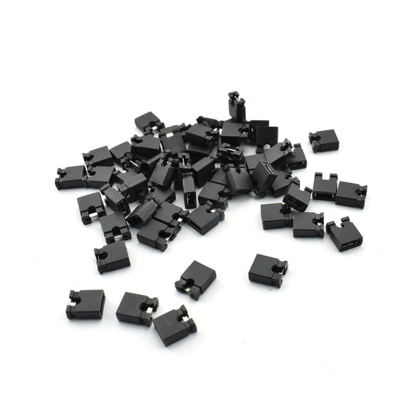 ZYAMY 30pcs Black Jumper Caps 2.54mm Standard Circuit Board Shunts Short Circuit Connection Pin Blocks