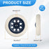 6.3 Inch 2 MECCANIXITY Dia Shopping Cart Wheels Replacement Pcs Heavy Rubber Foaming Trolley Wheel Repair for Grocery