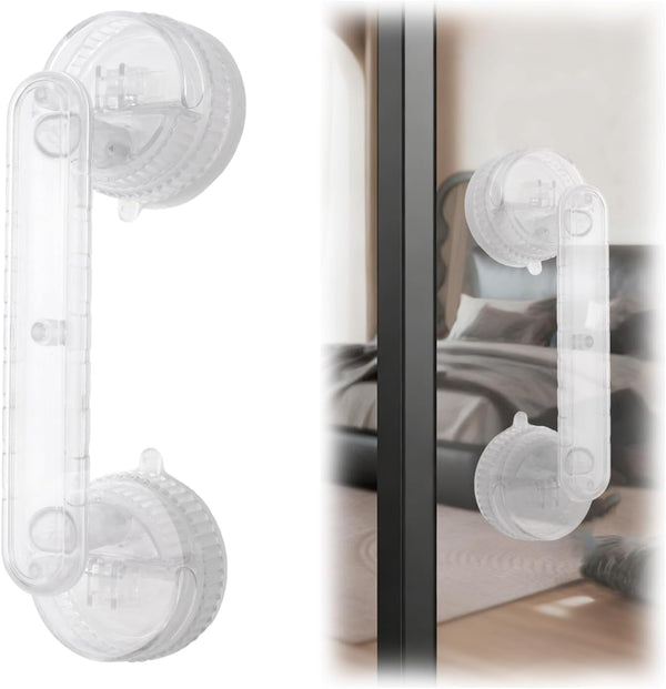 MOROBOR 2 Pack Strong Suction Cup Door Handles, Glass Doors Handle Vacuum
