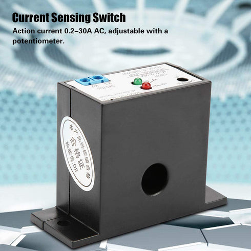 Current Sensing Switch, Normally Open Adjustable AC Relay 0.2A - 30A (SZC23 No AL-CH Model)