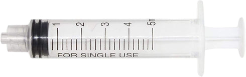 5ml Syringe Only with Luer Lock Tip - 10 Syringes (No needle)