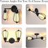 Bulb (2-Light) Tangkula Wall Sconce Wall Light Fixture Black Metal Industrial Vintage Rustic Retro Style Indoor Outdoor