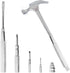 Small Hammer 6 in 1 Metal Hammer & Screwdriver, Multitool Camping Hammer Set with Mini Hammer