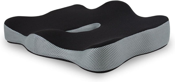 Generic Office Chair Cushion, Memory Foam Seat Cushion with Hollow Design, Non-Slip Orthopedic