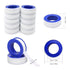 BetterJonny 10 Rolls Teflon Tape, 12mmx10m PTFE Pipe Sealant Seal Tape Industrial Thread Seal Tapes Plumbing Waterproof Seal Tape for Shower Head,Water Pipe Sealing Tape,Thread Seal(White)