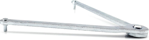 Universal Adjustable Angle Grinder Wrench, Grinder Wrench Pin Spanner Plier Set for Round Nuts (4mm), Silver