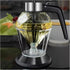 GZRDMWHDV 200ML Glass Diamond Shaped Honey Dispenser Double Layer Oil Dripper with Stand Vinegar Sauce Dispenser