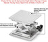 stonylab 8 inch x 8 inch Lab Scissors Jack, 200 x 200 mm Stainless Steel Laboratory Lift Stand Table, 15KG Support