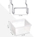 Patelai 8 Packs Pegboard Bins with Hooks and Labels, Pegboard Baskets Pegboard Bins Kit DIY Accessories Workbench Bins for Organizing Hardware, Garage Storage, Craft Room, Hobby Supplies (White)