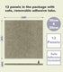 Large Cork Board Alternative - 47"x35" 12 Pack Felt Wall Tiles with Safe Removable Adhesive Tabs